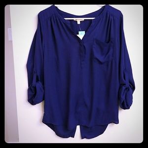 Cobalt blue blouse
